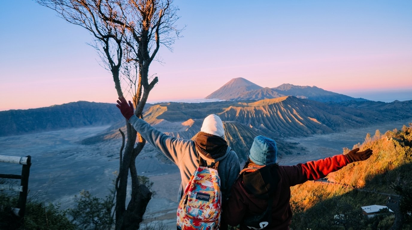 Mount Bromo crater exploration